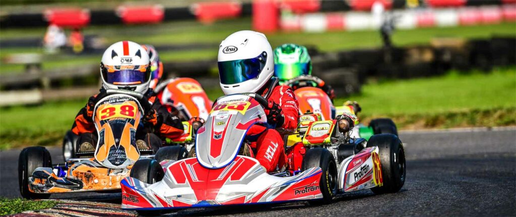 kart racers training for kart racing competitions 